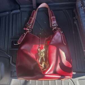 Dooney & Bourke Lucca Leather Logo Lock Hobo Bag